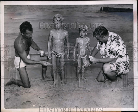 1951 Press Photo Bubba & Kathy Tongay Leaving for Europe to Swim Channel-Historic Images
