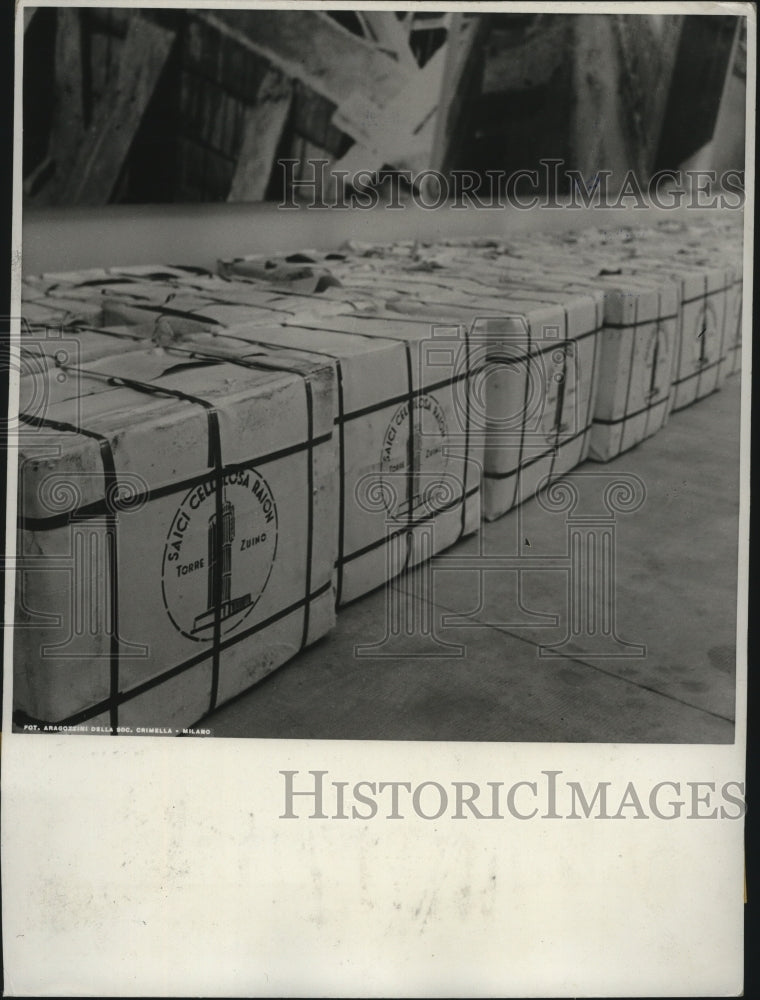 1939 Silk Industry Cut &amp; Baled Sent to Factories for Processing - Historic Images