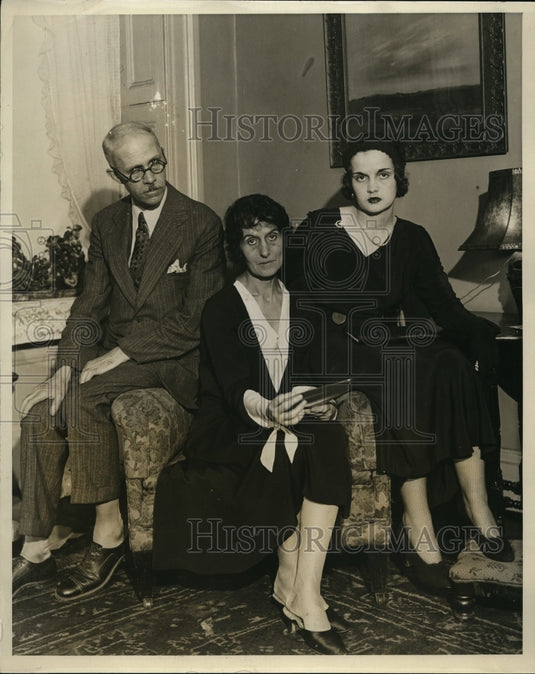 1931 Press Photo Mr & Mrs Stanley Faithfull & Sylvia Tucker Faithfull - Historic Images