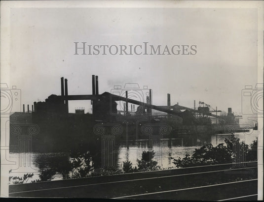 1934 Carnegie Steel Company Plant Preparing for Strike Clairton PA - Historic Images