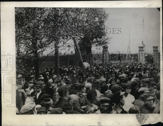1930 Mass Meeting of Workers at Vlassorka Shachty Coal Miners Russia - Historic Images