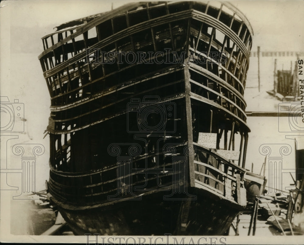 1928 Press Photo FS Young & Capt Greenwood of Olympia Washington Built This Ark-Historic Images