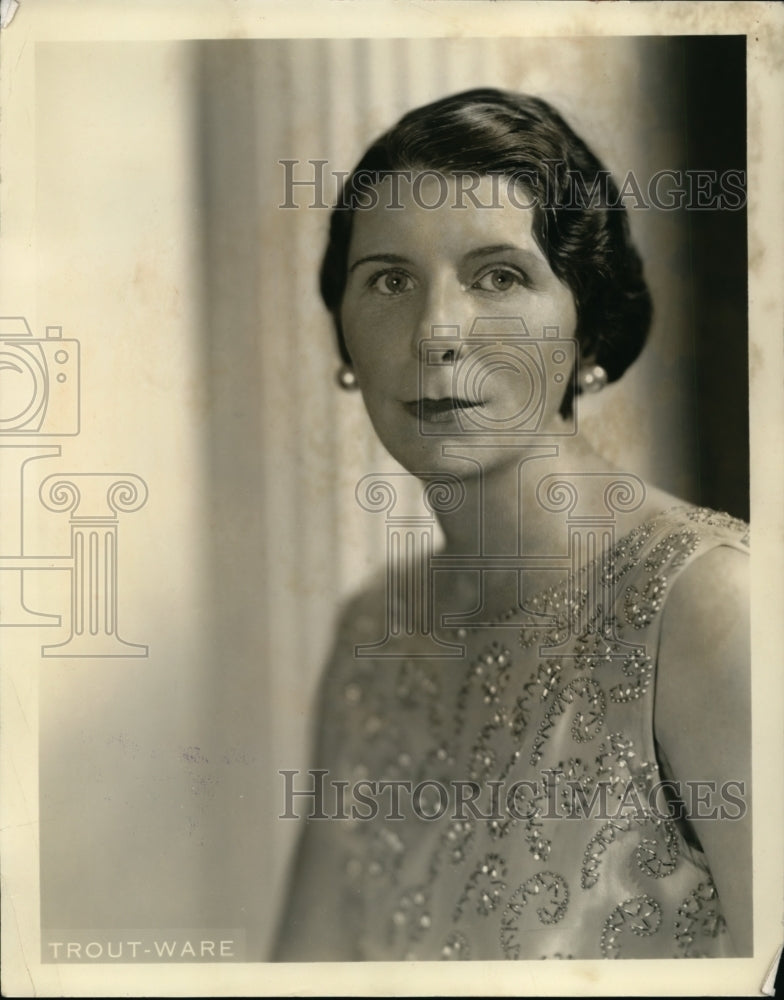 1936 Press Photo Mrs WC McKeon - Historic Images