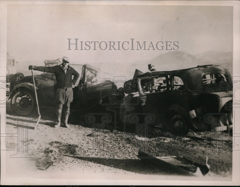 1936 Press Photo San Francisco Chester Locey killed in auto crash &amp; three others-Historic Images