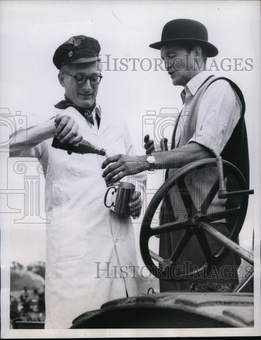 1958 Duke of Bedfird & Marquess of Bath Preparing to Cool Off - Historic Images