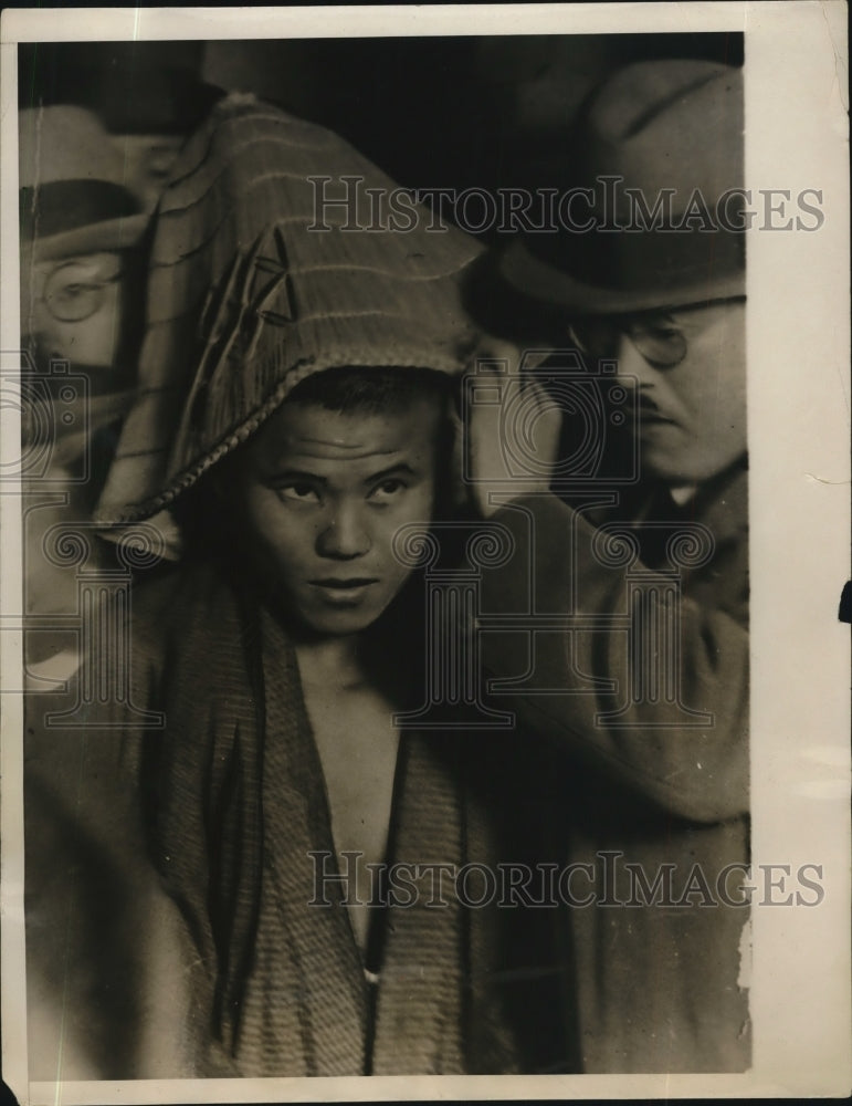 1930 Press Photo Tomeo Sagoya Attempted To Assassinate Premier Yuko Hamaguchi - Historic Images