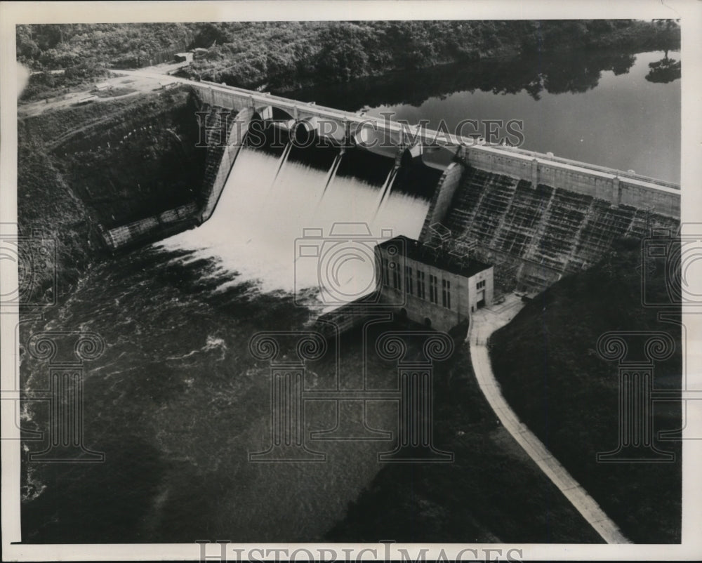 1940 Press Photo Canal System is Madden Dam Impounds Waters of Chagres River - Historic Images