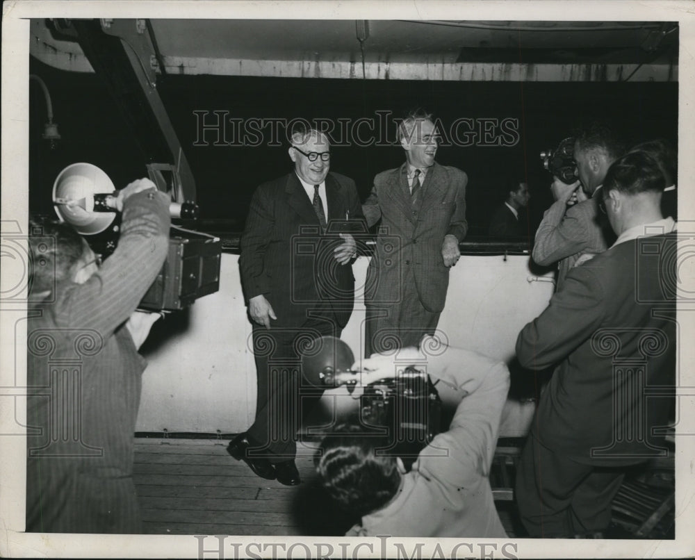 Secretary Ernest Berin smiling for the cameras-Historic Images