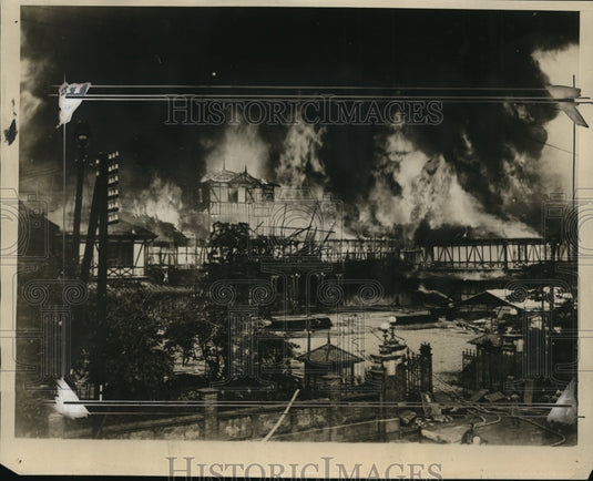 1925 Press Photo Destructive Japanese Fire House of Parliament - ney09714 - Historic Images