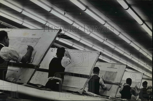 Westinghouse Steam Division Drafting Room, Lester Pennsylvania - Historic Images