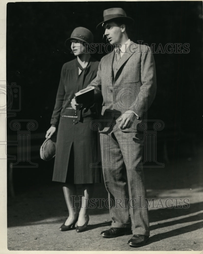 1929 Press Photo Helen Wills and Frederick S. Moohy Jr. - ney13135-Historic Images