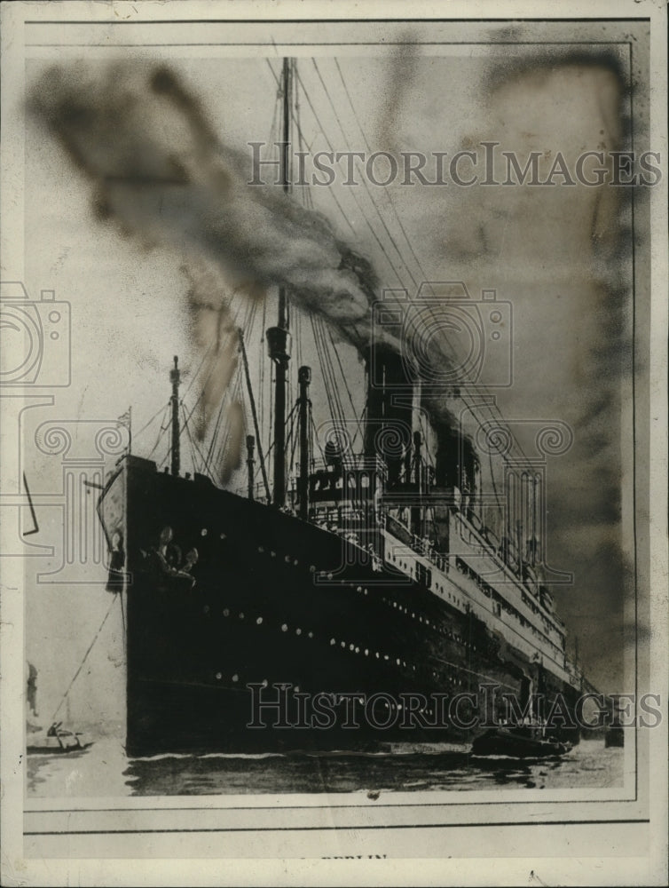 1928 Press Photo SS Berlin Sent to Rescue of Ships - ney17238-Historic Images