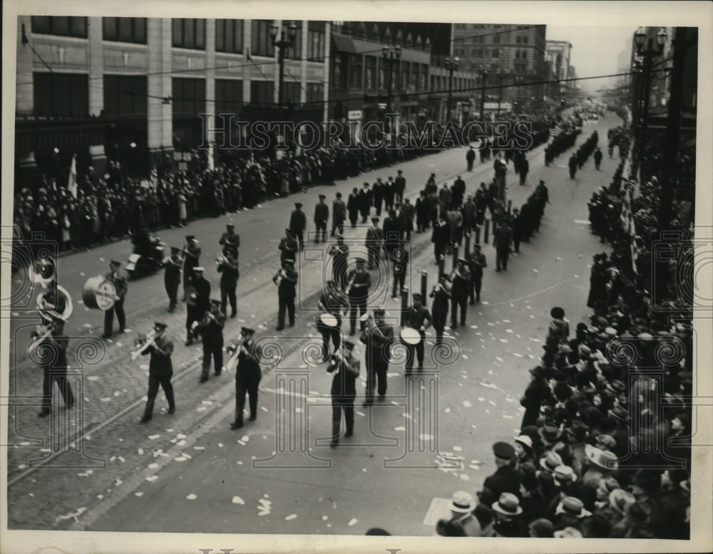 1938 Mailmen&#39;s Band in Parade  - Historic Images