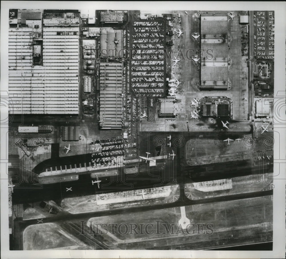 1960 Aerial View Los angeles Municipal Airport  - Historic Images