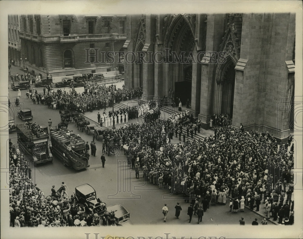 1933 Press Photo Funeral for General Francisco Franco at St. Patrick's Cathedral-Historic Images