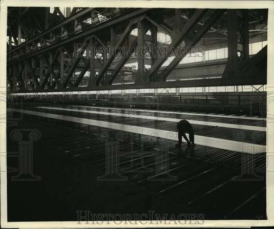 Press Photo Truss at Republic Steel Corporation Strip Mill, Cleveland - Historic Images