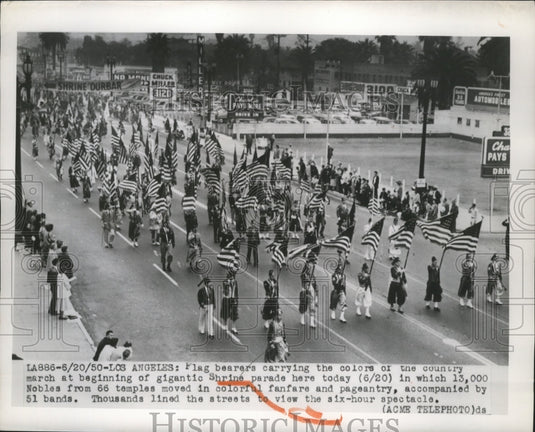 1950 Shrine Parade in Los Angeles, California  - Historic Images