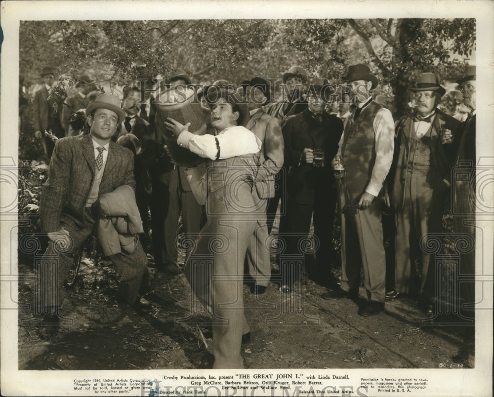 1944 Press Photo &quot;The Great John L&quot; Movie Scene - ney23618 - Historic Images