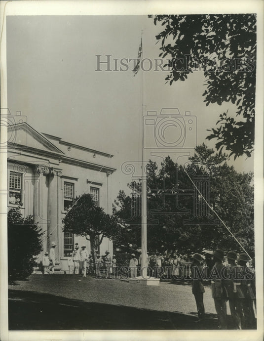 1932 Press Photo Governor E.J. Waddington at Bermuda Parliament Opening-Historic Images