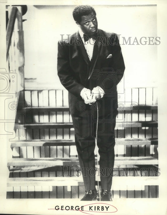 1976 Press Photo Comedian George Kirby - ney23919- Historic Images