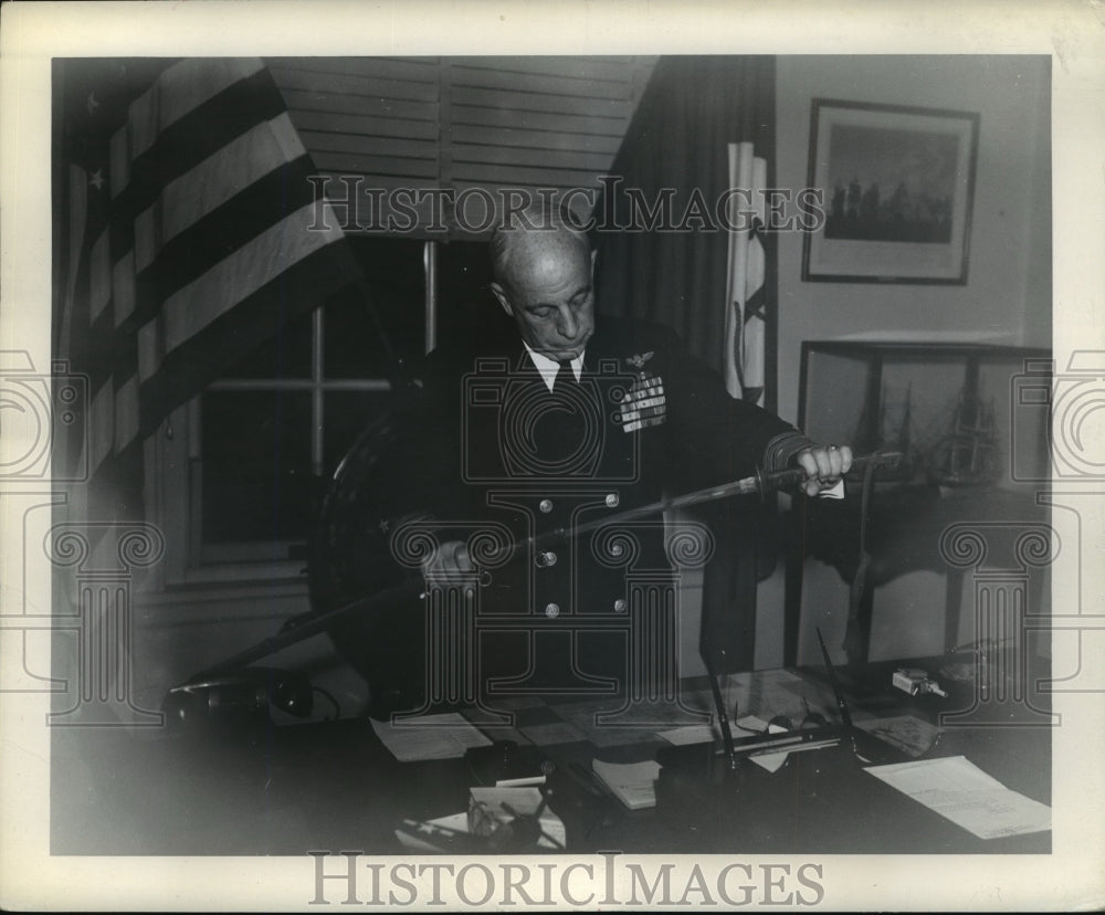 1946 Vice Admiral Aubrey Fitch USN Superintendent US Naval Academy - Historic Images