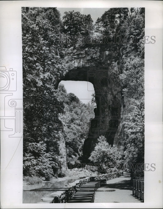 1953 Press Photo Natural Bridge in Virginia - ney25121-Historic Images