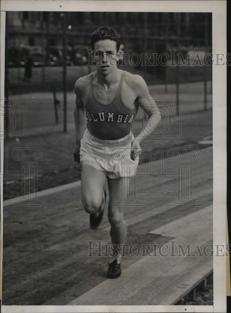 1937 Track Star Herb Weast of Columbia University  - Historic Images