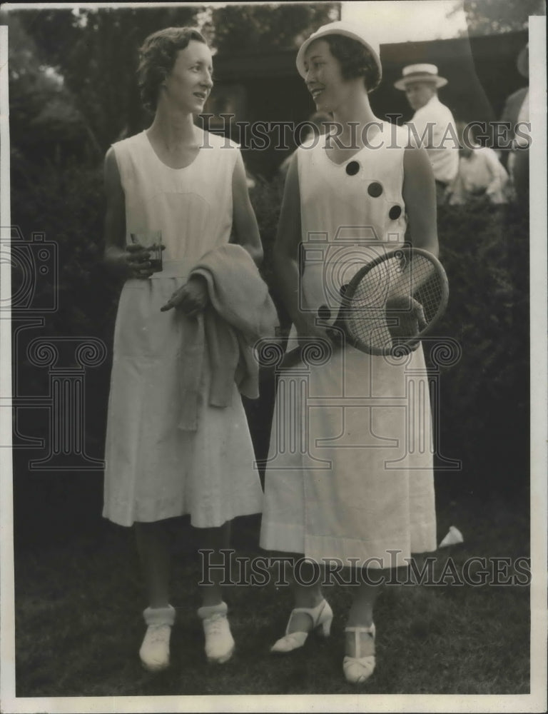 1933 Press Photo Catherine Wolf & Helen Fulton Meet in the Finals of Tennis-Historic Images