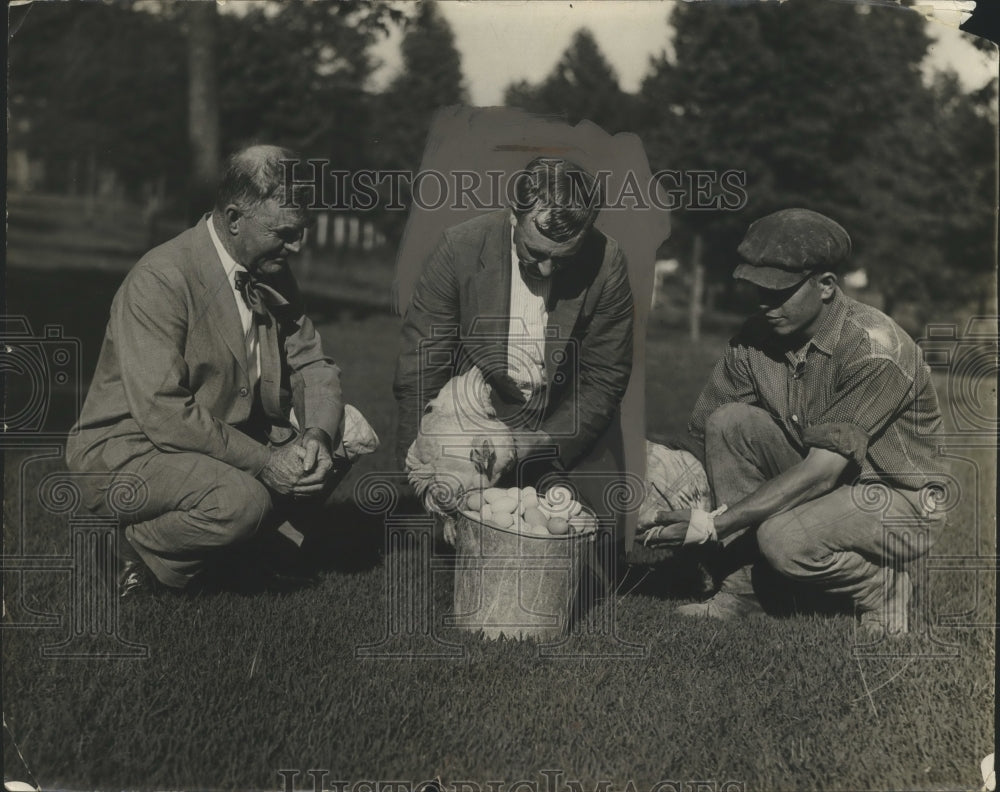 1924 Press Photo Sec. of Agriculture Wallace &amp; Dr Thurnheer of Swiss Delegation - Historic Images