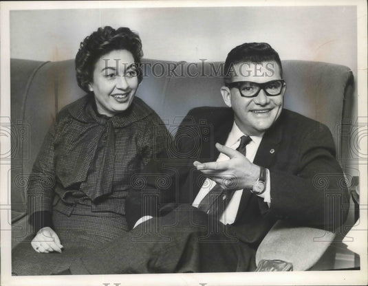 1962 Press Photo Mr & Mrs Emilio Rizo Cuban Refugees - ney26125-Historic Images