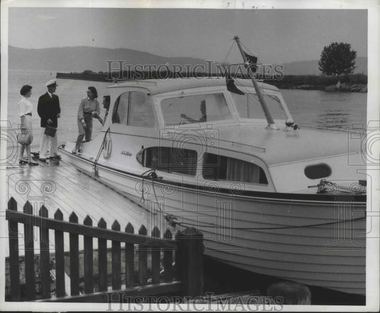 1960 Press Photo Boat That Is Clean & Well Maintained By Owner - Historic Images