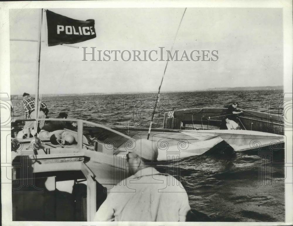 1946 Press Photo Inland Lakes Yachting Assoc 45th Annual Regatta Neenah Wisconsi-Historic Images