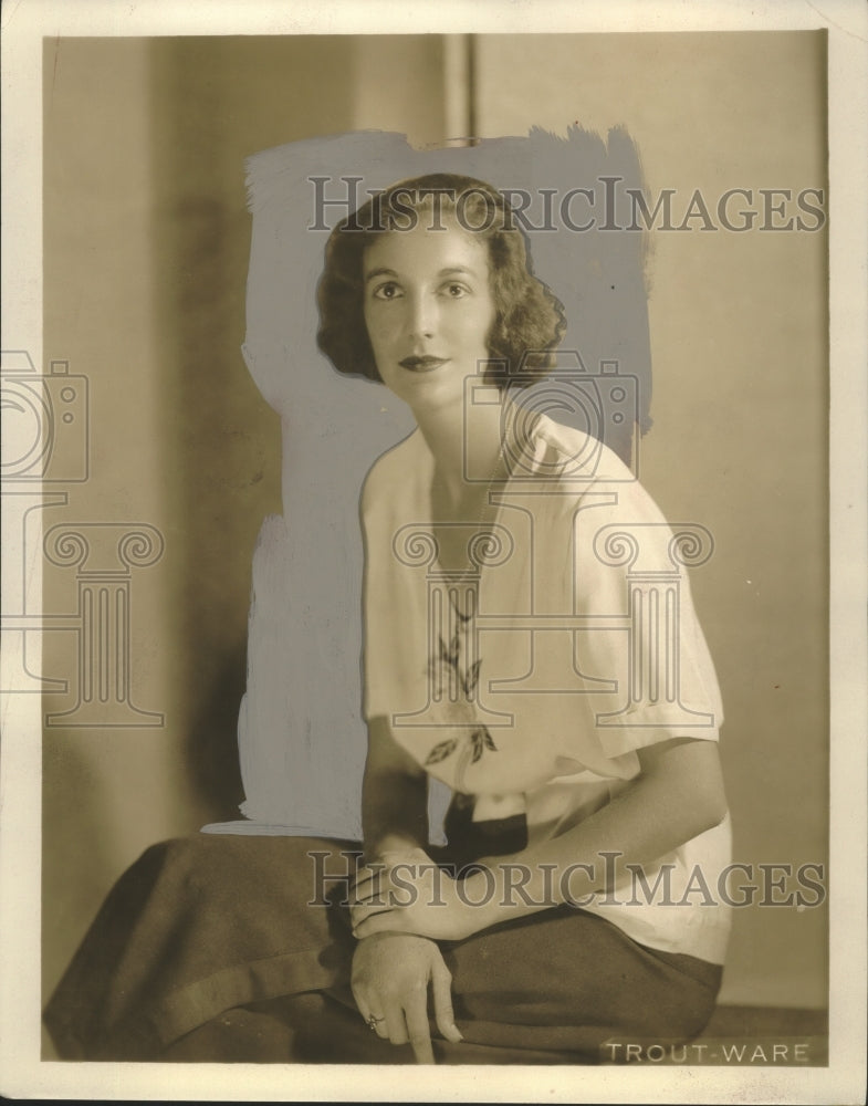 1932 Press Photo Miss Eleanor Collins, Daughter of Mr and Mrs E.C. Collins-Historic Images