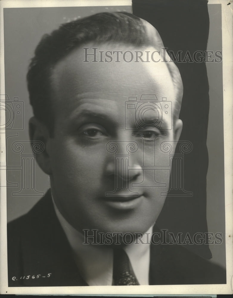 Press Photo Nat Shilkret, Conductor of Orchestra Used on &quot;Music That Satisfies&quot; - Historic Images