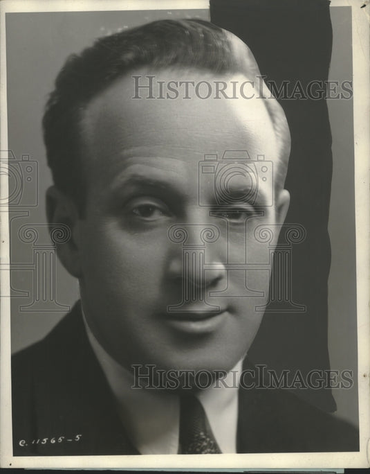 Press Photo Nat Shilkret, Conductor of Orchestra Used on "Music That Satisfies" - Historic Images