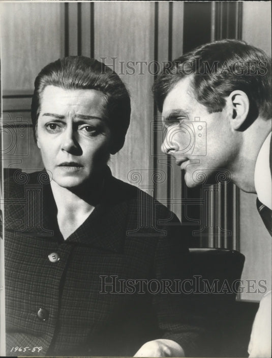 1966 Press Photo Actress Lana Turner and Actor Keir Dullea in "Madame X"-Historic Images