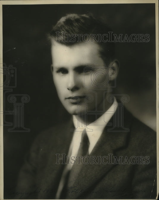 1932 Press Photo Jack Whitney, American Award Winning Sound Engineer in Films - Historic Images