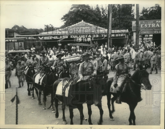1935 Press Photo General Antonio Varona Funeral Procession in Havana, Cuba- Historic Images
