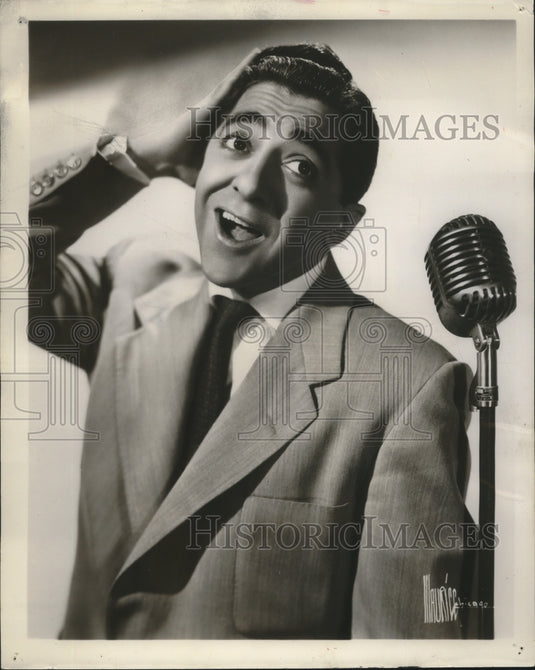 1956 Press Photo Al Mack at Chateau Mangam's - ney29667-Historic Images