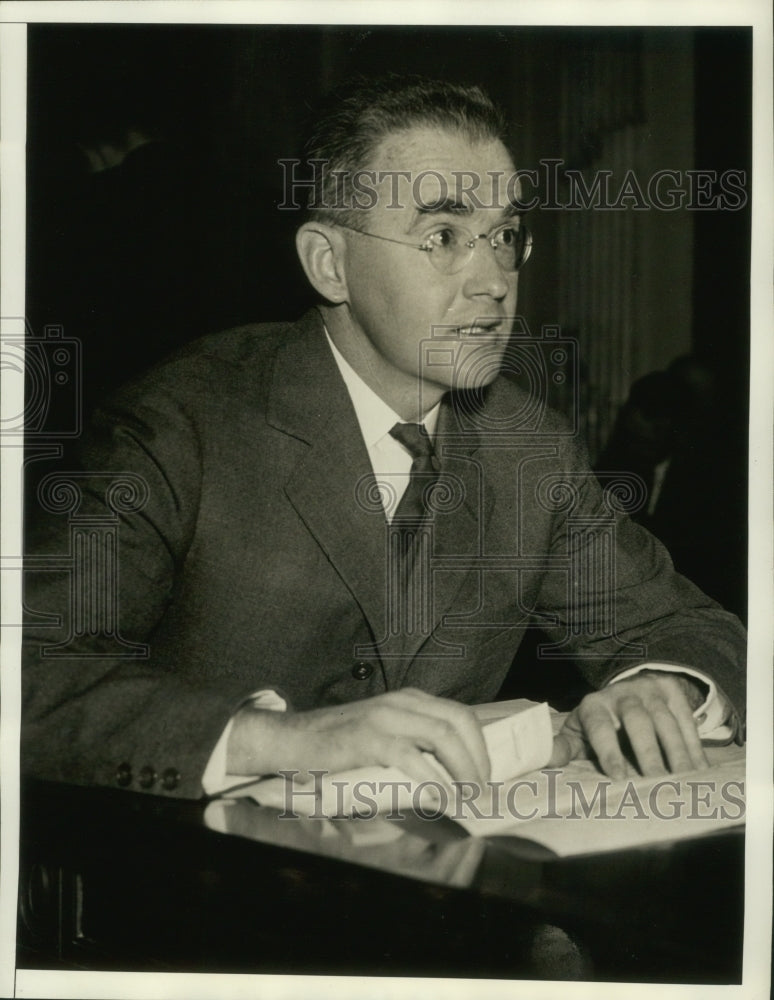 1934 George Mead in Senate Airmail Investigating Committee - Historic Images