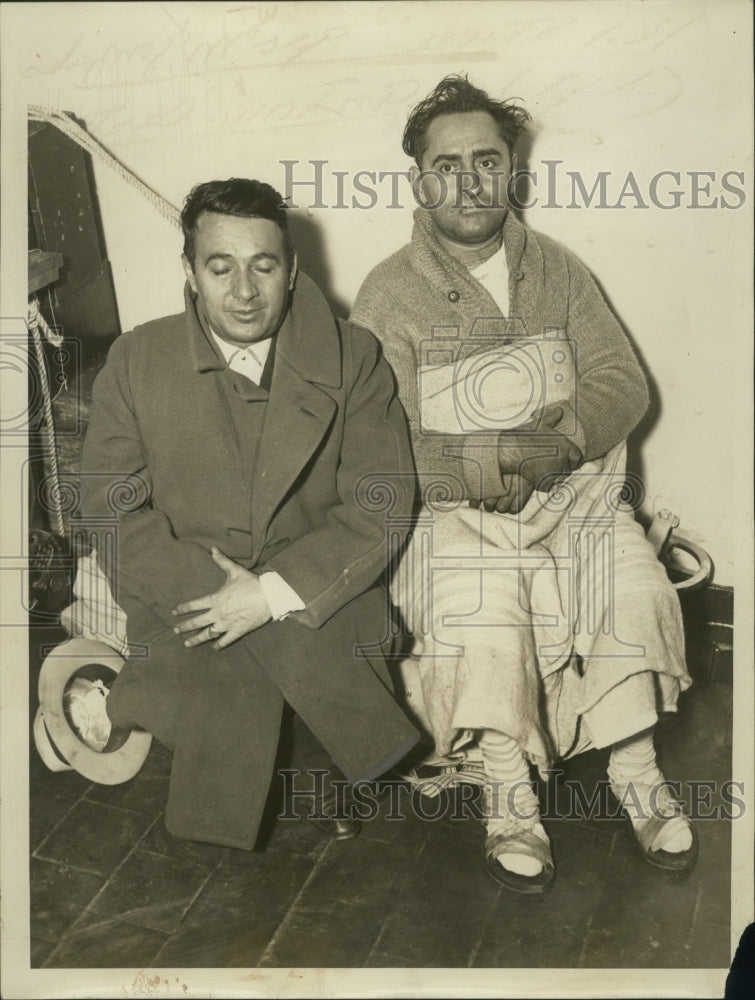 1935 Press Photo Bed Steward Gonzales and Antonio Castro Cook of the Moharoh-Historic Images