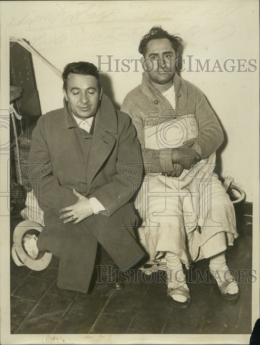 1935 Press Photo Bed Steward Gonzales and Antonio Castro Cook of the Moharoh-Historic Images