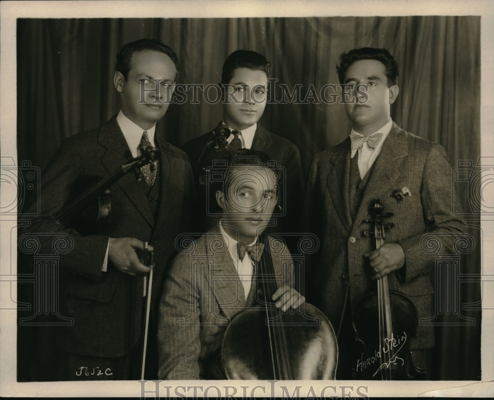 1929 Press Photo Gregory Besrodny, W. Edelstein, M. Stillman, O. Giskin, Quartet-Historic Images