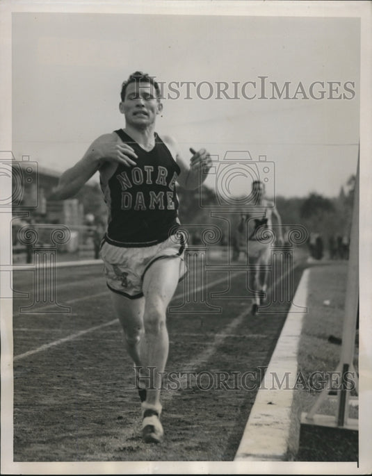 1941 Press Photo Greg Rice Fails to Impress at IC4 Championships Randalls Island - Historic Images