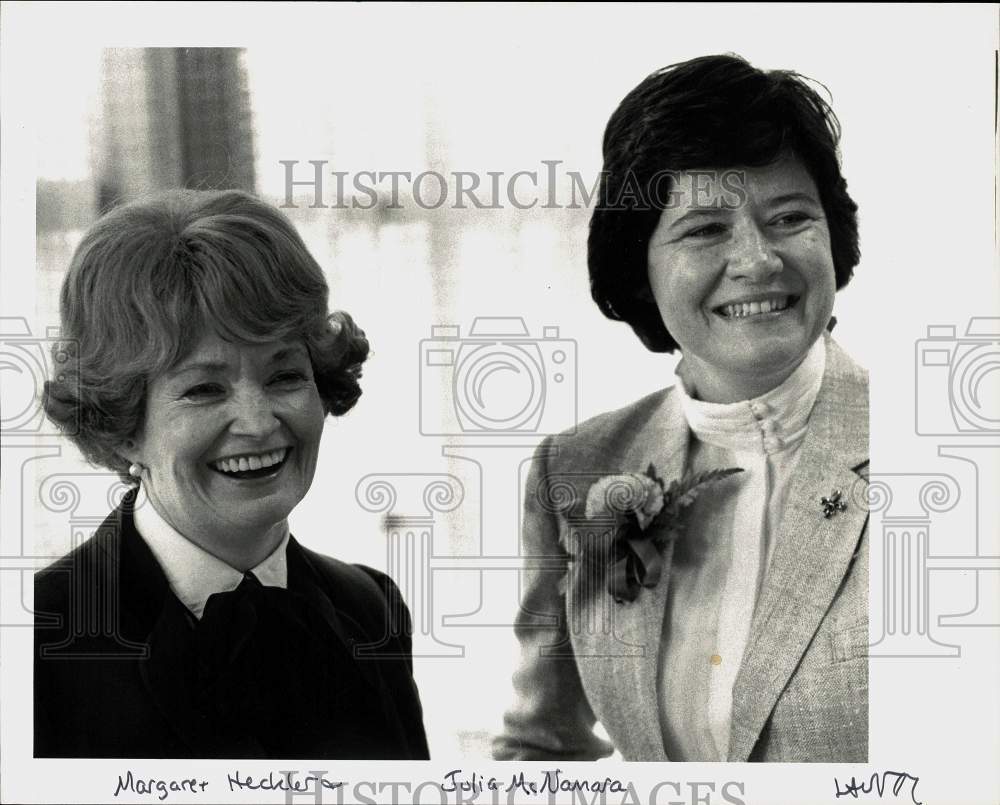 1983 Press Photo Margaret Heckles and Julia McNamara - nha02571- Historic Images