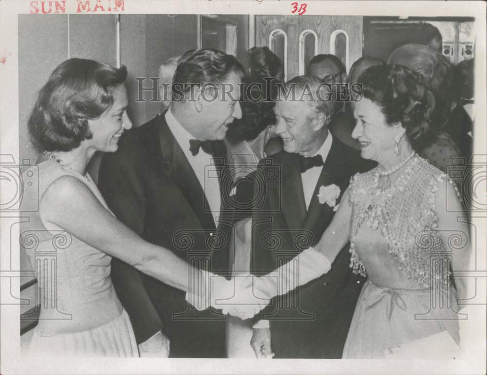 1963 Press Photo Gov. &amp; Mrs. Nelson Rockefeller with Duke and Duchess of Windsor- Historic Images