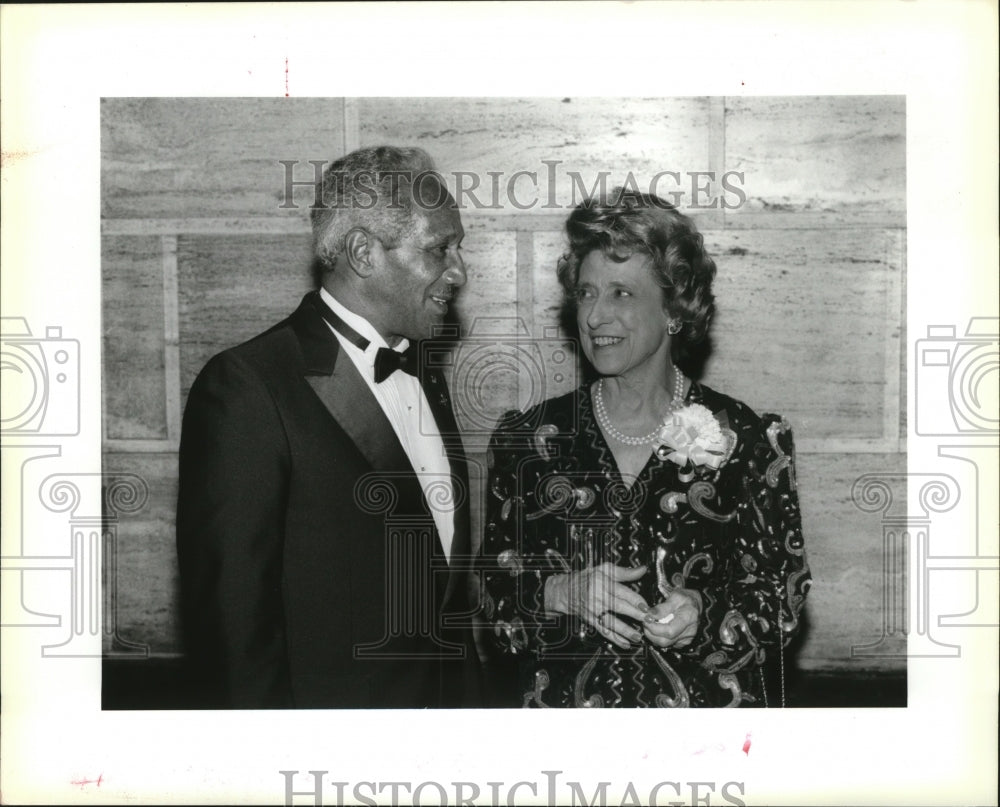 1993 United Negro College Fund with Lindy Boggs and Irving Johnson-Historic Images