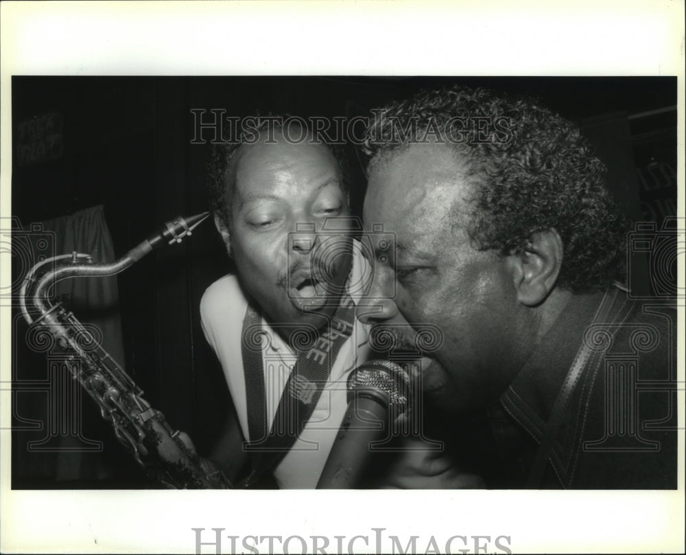 1990 Sydney Wyche &amp; Joseph &quot;Toot&quot; Smith of Algiers Brass Band-Historic Images