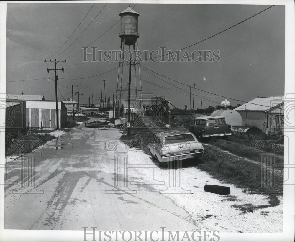 1969 Road Adjacent to Empire Marina After Hurricane Camille - Historic Images