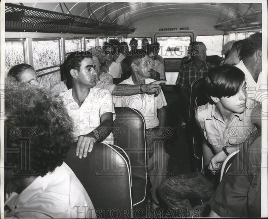 1969 Press Photo Hurricane Camille - Placquemines Parish storm refugees. - Historic Images